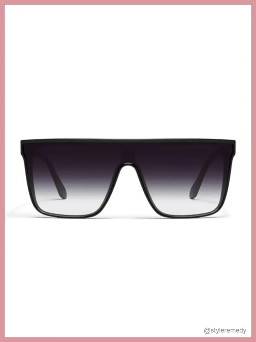 Square Trendy Flat Top Sunglasses - UV400, Ultralight Plastic, Upgraded Hinges
